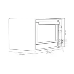 آون توستر داتیس مدل DT-880 سفید