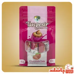 خرما شکلاتی توت فرنگی با مغز بادام - چاشلند