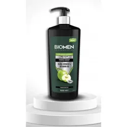 شامپو بیومن Biomen حاوی سرکه سیب و ویتامین B3 مناسب موهای چرب حجم 1000 میل