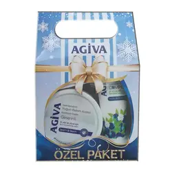 پک کادویی کرم مرطوب کننده آگیوا Agiva Glycerin حاوی عصاره گلیسیرین 300 میل + 75 میل