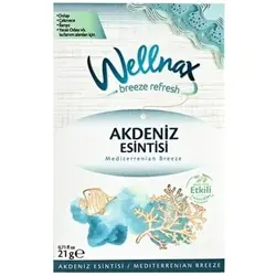 پودر خوشبو کننده ولناکس Wellnax کمد لباس و رخت خواب اسانس مدیترانه ای وزن 21 گرم