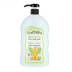 شامپو بچه سر و بدن ناتروپی NATURAPHY عصاره سیب و آلوئه ورا حجم 1000 میل
