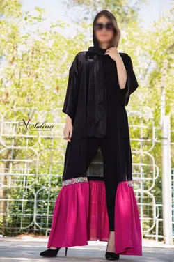 مانتو بلند با خرجکار هندی