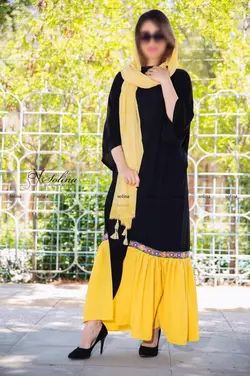 مانتو بلند با خرجکار هندی