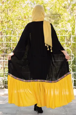 مانتو بلند با خرجکار هندی