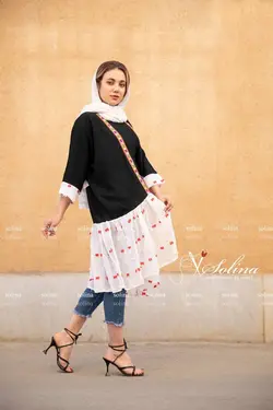 مانتو چین دار