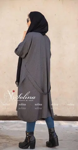 مانتو آستین مچی چین دار