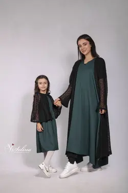 پیراهن و مانتو مادر و دختر
