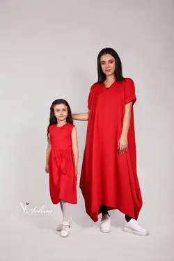 پیراهن و مانتو مادر و دختر