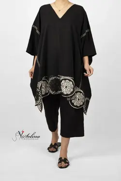 مانتو پانچ جلوبسته مجلسی