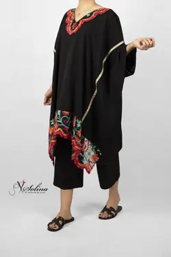 مانتو پانچ جلوبسته مجلسی