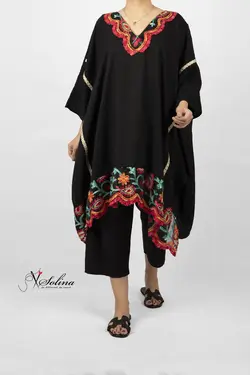 مانتو پانچ جلوبسته مجلسی