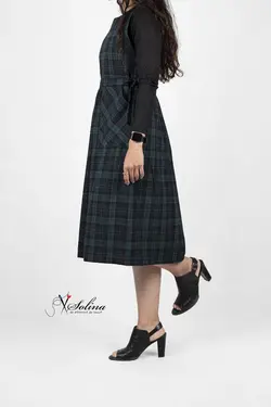 سارافون دخترانه جیب دار