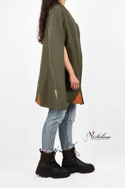 شنل پاییزه تکه دوزی شده