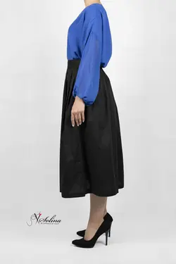 شومیز حریر و دامن