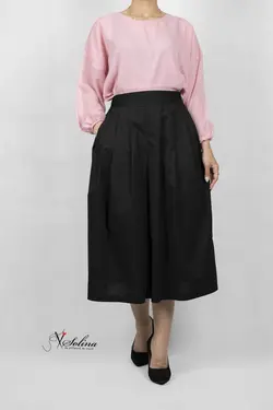 شومیز حریر و دامن