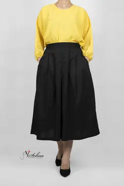 شومیز حریر و دامن