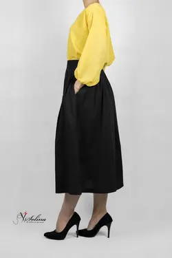 شومیز حریر و دامن