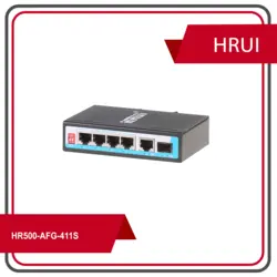 سوییچ4پورت صنعتی مدلPOE HR500-AFG-411S