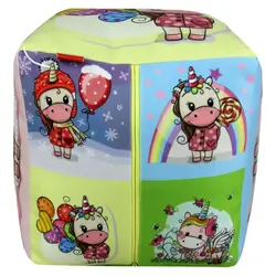 پاف کودک طرح اسب شاخ دار شیکدو مدل PF06 | شیکدو