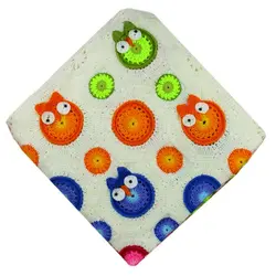 پتو بافتنی طرح جغد شیکدو مدل KP02 | شیکدو