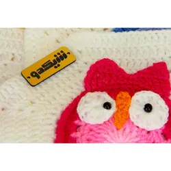 پتو بافتنی طرح جغد شیکدو مدل KP02 | شیکدو