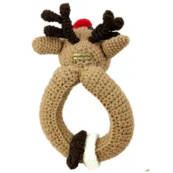 جغجغه بافتنی طرح گوزن شیکدو مدل JQ03 | شیکدو