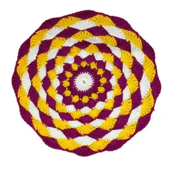 زیر بشقابی بافتنی طرح افسون شیکدو مدل ZB01 بسته 2 عددی | شیکدو