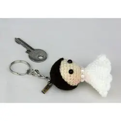 جاسوییچی بافتنی طرح عروس شیکدو مدل KCH06 | شیکدو