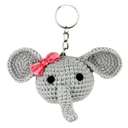 جاسوییچی بافتنی طرح فیل شیکدو مدل KCH02 | شیکدو