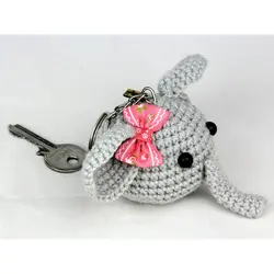 جاسوییچی بافتنی طرح فیل شیکدو مدل KCH02 | شیکدو