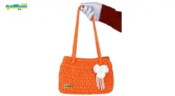 کیف بافتنی طرح گل شیکدو مدل BFB02 | شیکدو