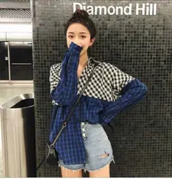 شومیز دو رنگ وارداتی