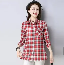شومیز چارخونه وارداتی