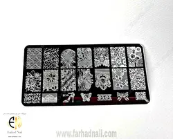 شابلون فلزی ناخن BC09