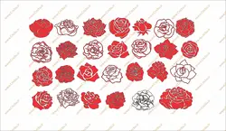 فایل طرح وکتور دو بعدی گل فانتزی برای دستگاه های سی ان سی و لیزر کد 2