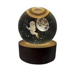 گوی کریستال طرح ماه و فضانورد کد 1205