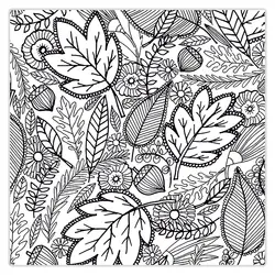 تابلو رنگ آمیزی برگ کد 1014