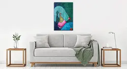 تابلو شاسی دختر سایه ها کد 676