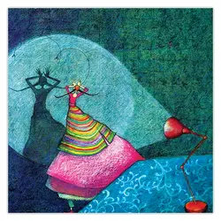 تابلو شاسی دختر سایه ها کد 676