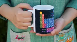 ماگ سرامیکی جدول مندلیف با کد طرح 918