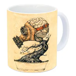 ماگ سرامیکی درخت ماسک دار با طرح کد 284