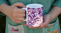 ماگ سرامیکی سال ها شم دل افروخته ام و سوخنه ام تا ز پروانه کمی عاشقی با طرح کد 443