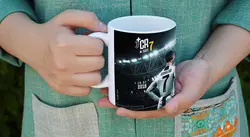 ماگ سرامیکی رونالدو با طرح کد B144 از سری ماگ های ورزشی فروشگاه زیزیپ