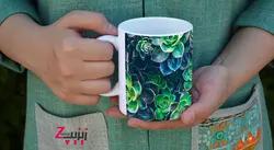 ماگ سرامیکی کاکتوس با طرح کد 277