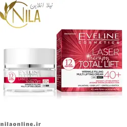 کرم لیفتینگ و ضد چروک لیزر تراپی توتال لیفت +50 اولاین EVELINE حجم 50 میلی لیتر