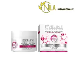 کرم روز و شب ضد چروک قوی رتینول و جلبک دریایی اولاین EVELINE