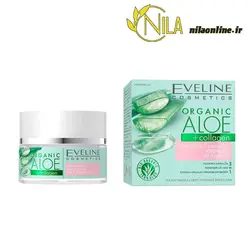 ژل کرم آبرسان و آرام بخش کلاژن آلوئه ورا اولاین EVELINE