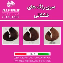 سری رنگ های شکلاتی رنگ مو الفرد Alfred
