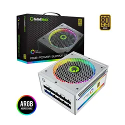 پاور 850 وات گیم‌مکس RGB-850 White Gold Full Modular